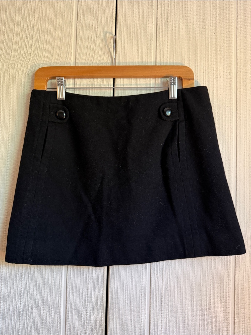 Vintage JCrew y2k Classic Wool Mini Skirt size 6